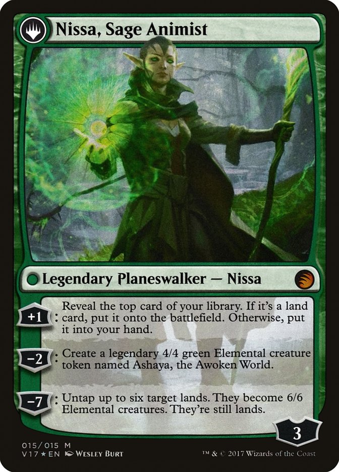 Nissa, Vastwood Seer // Nissa, Sage Animist [From the Vault: Transform] | Tables and Towers