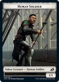 Human Soldier (004) // Zombie Double-Sided Token [Commander 2020 Tokens] | Tables and Towers