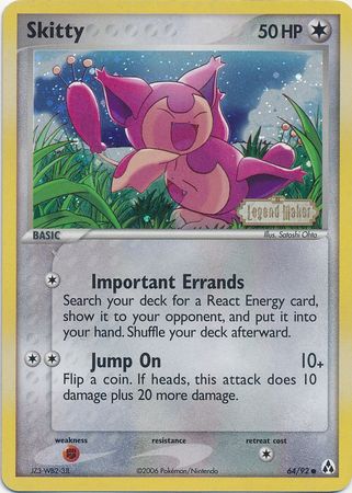 Skitty (64/92) (Stamped) [EX: Legend Maker] | Tables and Towers