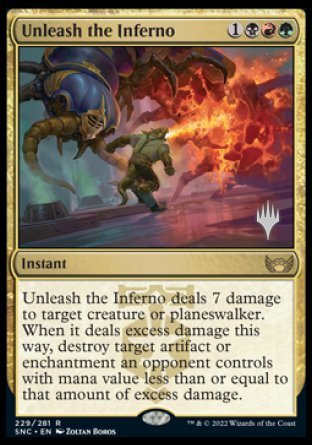 Unleash the Inferno (Promo Pack) [Streets of New Capenna Promos] | Tables and Towers