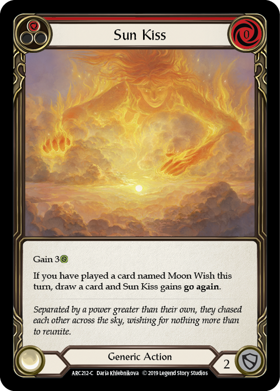 Sun Kiss (Red) [ARC212-C] (Arcane Rising)  1st Edition Rainbow Foil | Tables and Towers