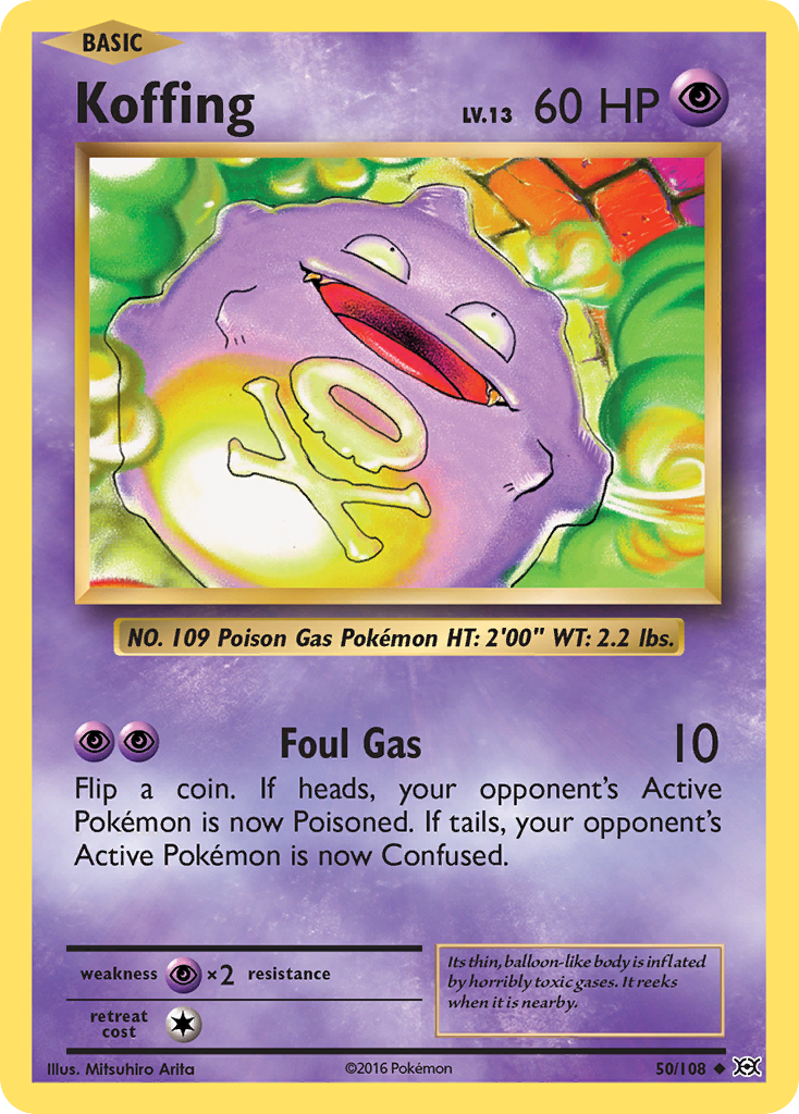 Koffing (50/108) [XY: Evolutions] | Tables and Towers