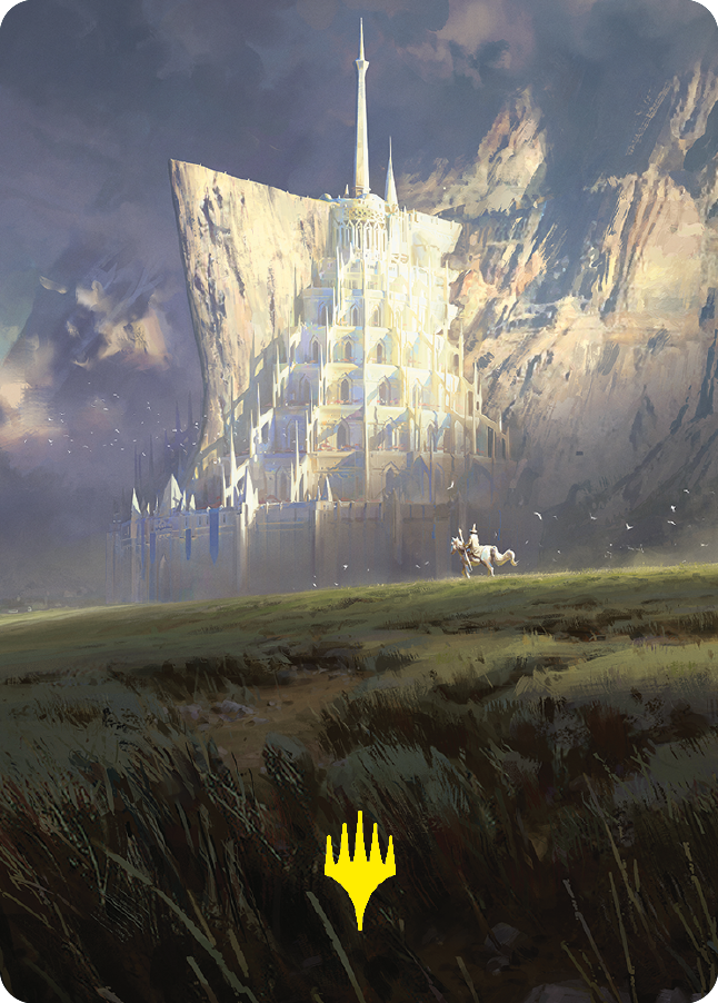 Minas Tirith Art Card (Gold-Stamped Signature) [The Lord of the Rings: Tales of Middle-earth Art Series] | Tables and Towers