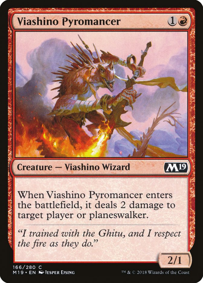 Viashino Pyromancer [Core Set 2019] | Tables and Towers