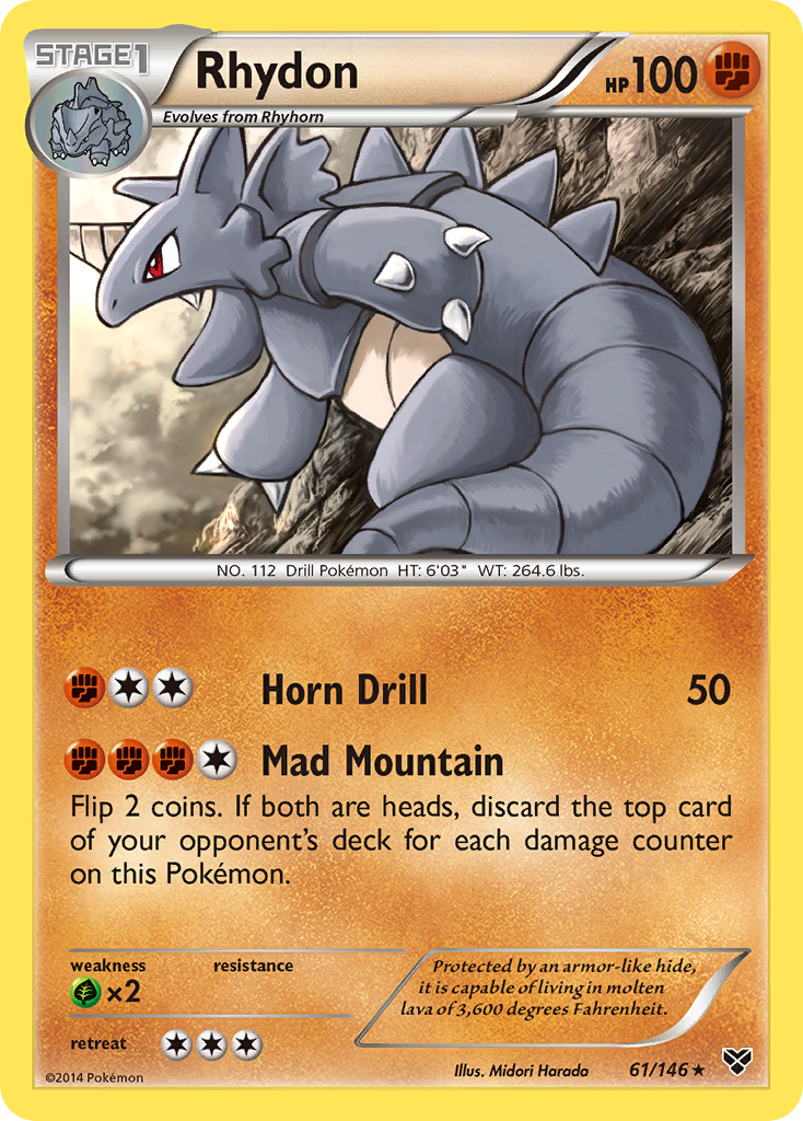 Rhydon (61/146) [XY: Base Set] | Tables and Towers