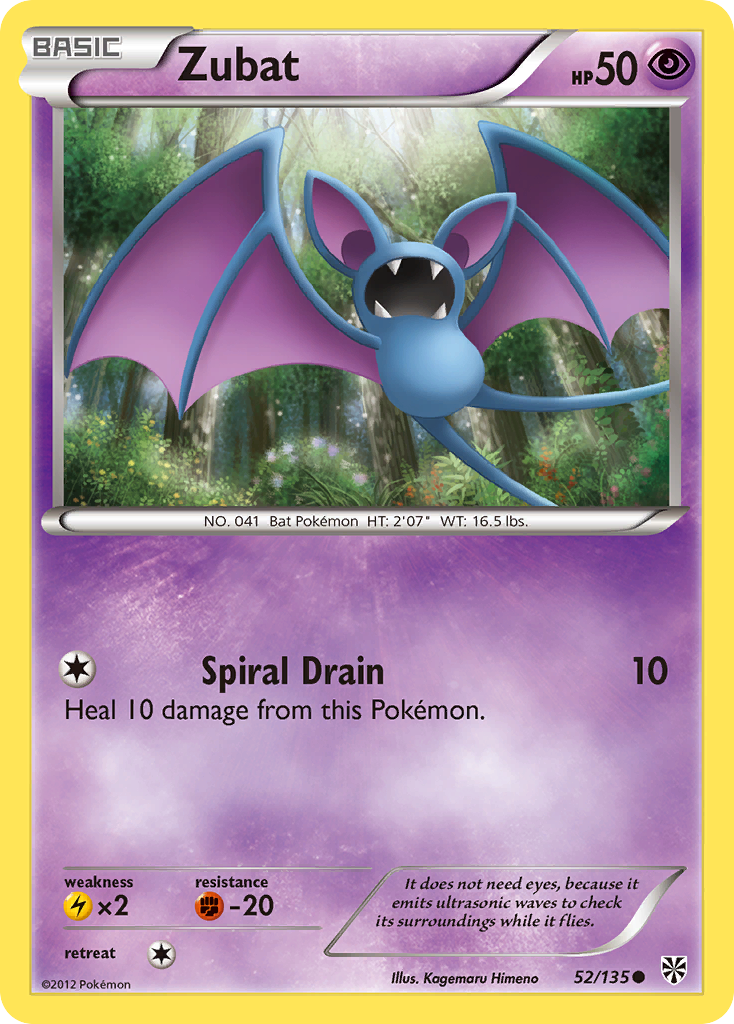 Zubat (52/135) [Black & White: Plasma Storm] | Tables and Towers