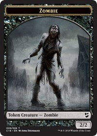 Zombie // Shapeshifter Double-Sided Token [Commander 2018 Tokens] | Tables and Towers