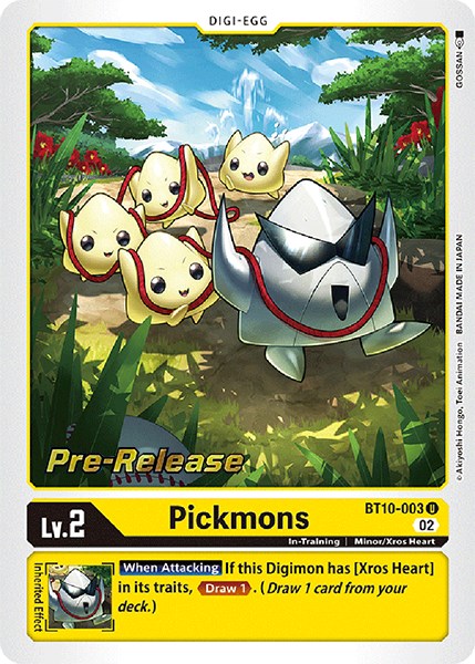 Pickmons [BT10-003] [Xros Encounter Pre-Release Cards] | Tables and Towers