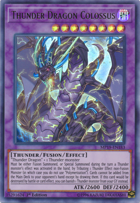 Thunder Dragon Colossus [MP19-EN183] Ultra Rare | Tables and Towers