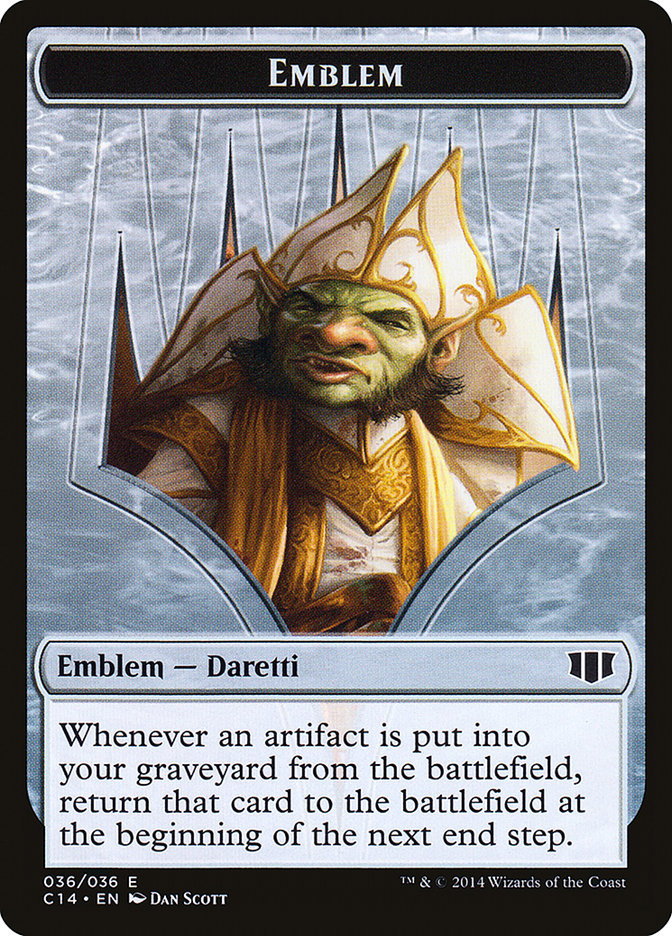 Daretti, Scrap Savant Emblem // Tuktuk the Returned Double-Sided Token [Commander 2014 Tokens] | Tables and Towers