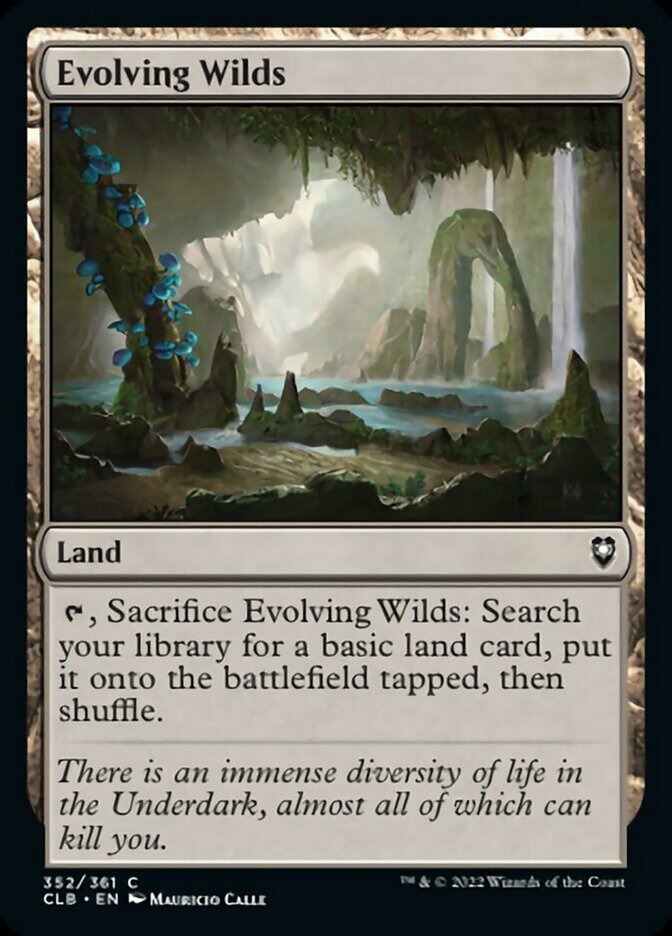 Evolving Wilds [Commander Legends: Battle for Baldur's Gate] | Tables and Towers