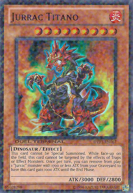 Jurrac Titano [DT03-EN067] Super Rare | Tables and Towers