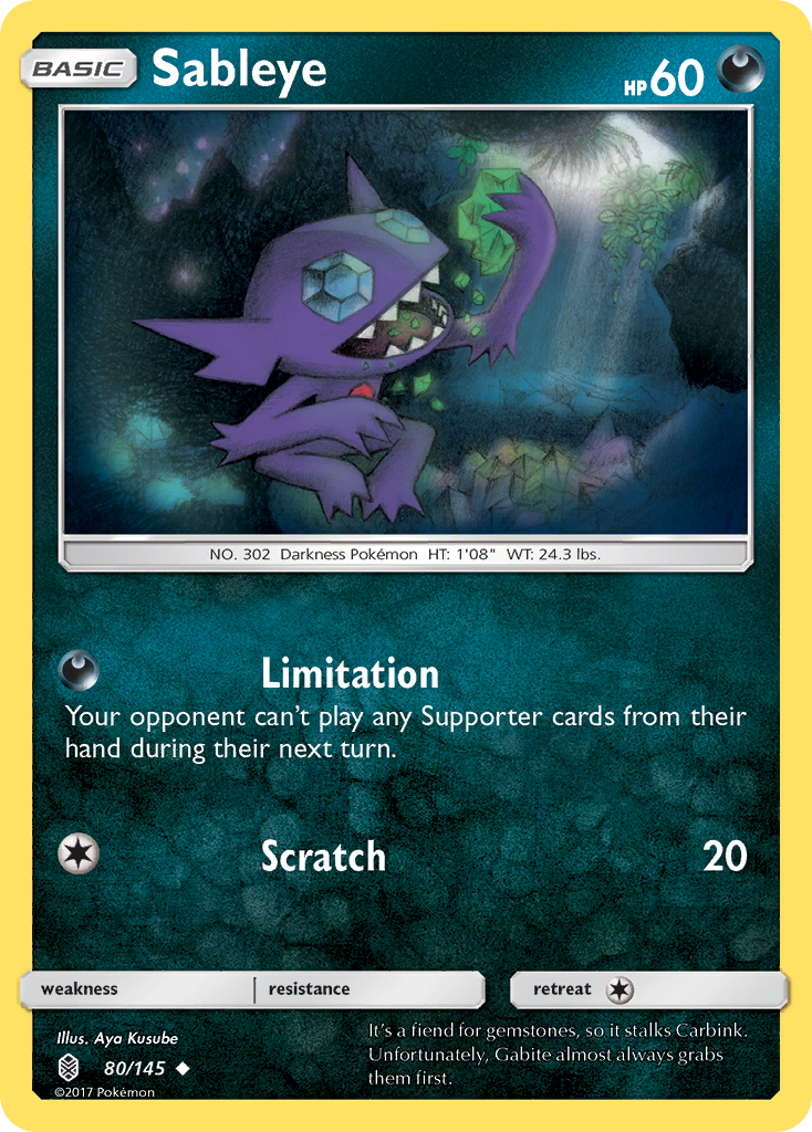 Sableye (80/145) [Sun & Moon: Guardians Rising] | Tables and Towers