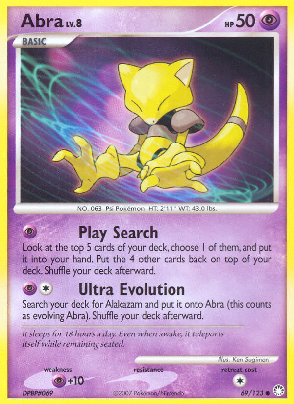 Abra (69/123) [Diamond & Pearl: Mysterious Treasures] | Tables and Towers