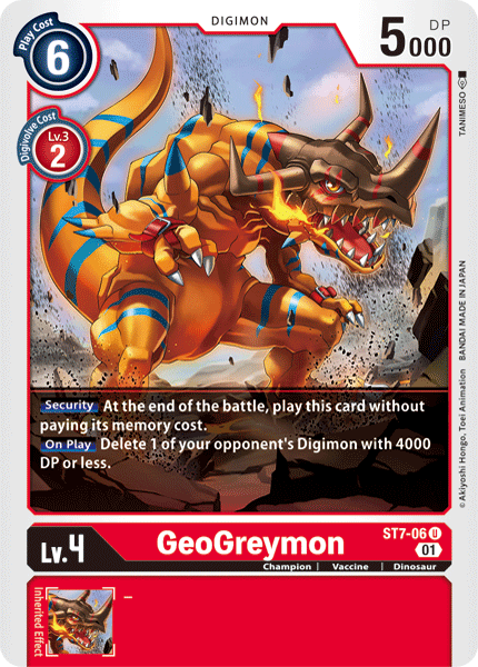 GeoGreymon [ST7-06] [Starter Deck: Gallantmon] | Tables and Towers