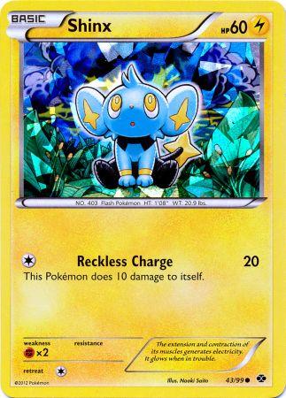 Shinx (43/99) (Cracked Ice Holo) (Blister Exclusive) [Black & White: Next Destinies] | Tables and Towers