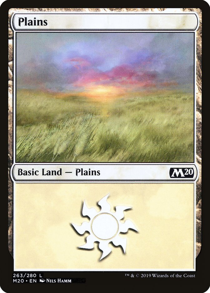 Plains (263) [Core Set 2020] | Tables and Towers