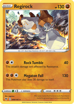 Regirock (089/185) [Sword & Shield: Vivid Voltage] | Tables and Towers