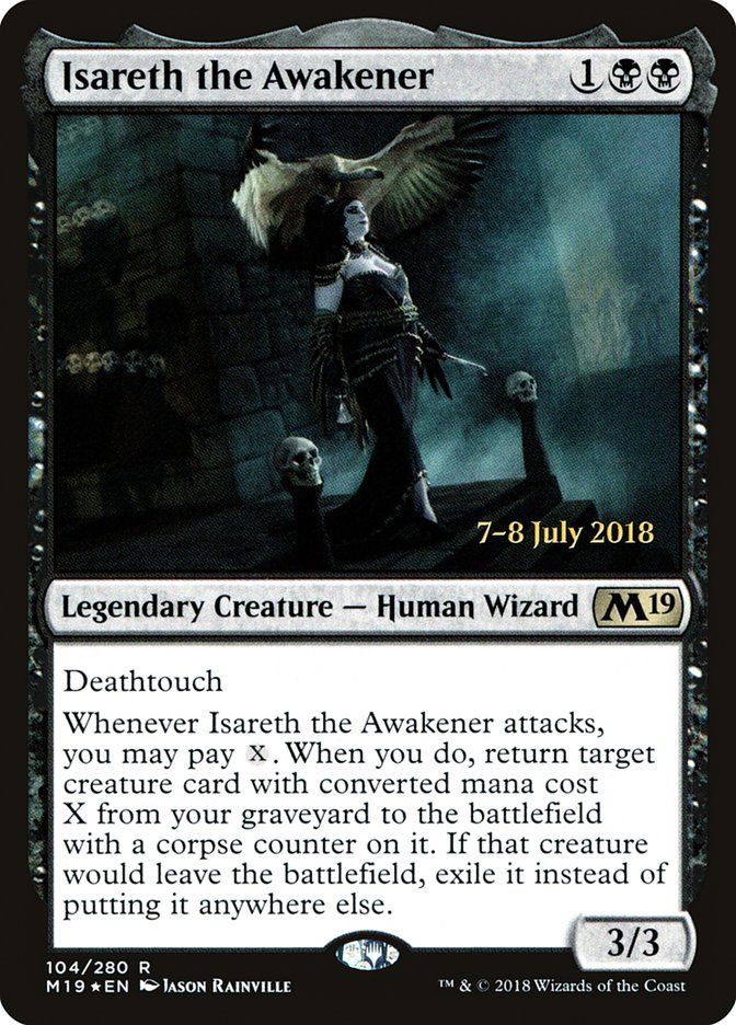 Isareth the Awakener [Core Set 2019 Prerelease Promos] | Tables and Towers