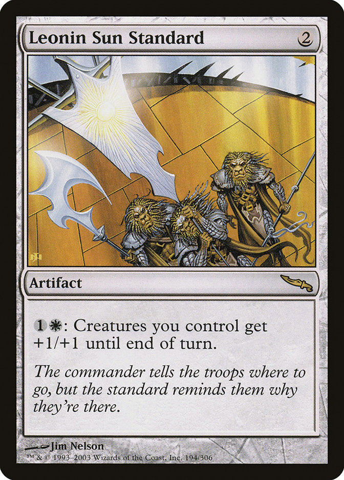 Leonin Sun Standard [Mirrodin] | Tables and Towers