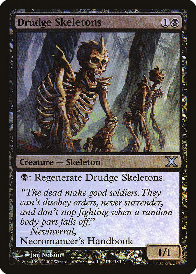 Drudge Skeletons (Premium Foil) [Tenth Edition] | Tables and Towers