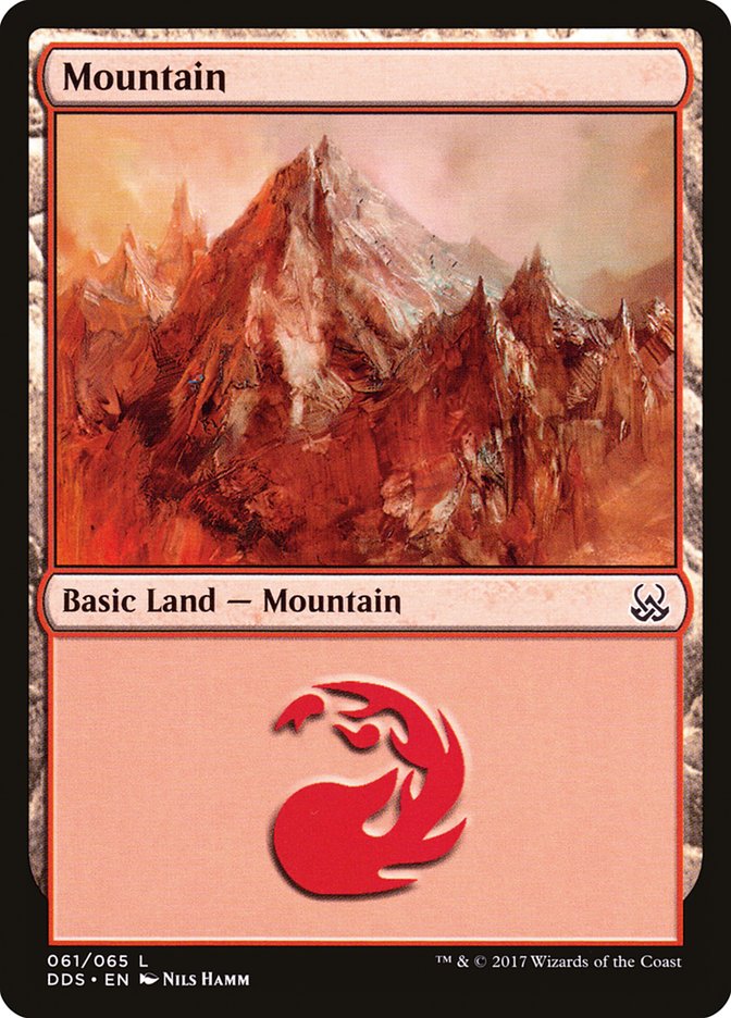 Mountain (61) [Duel Decks: Mind vs. Might] | Tables and Towers