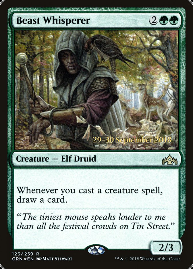 Beast Whisperer [Guilds of Ravnica Prerelease Promos] | Tables and Towers