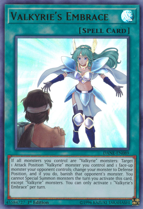 Valkyrie's Embrace [DANE-EN089] Ultra Rare | Tables and Towers