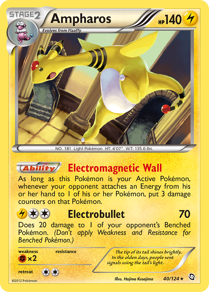 Ampharos (40/124) [Black & White: Dragons Exalted] | Tables and Towers