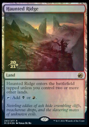 Haunted Ridge [Innistrad: Midnight Hunt Prerelease Promos] | Tables and Towers