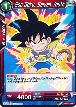 Son Goku, Saiyan Youth (BT11-008) [Vermilion Bloodline] | Tables and Towers