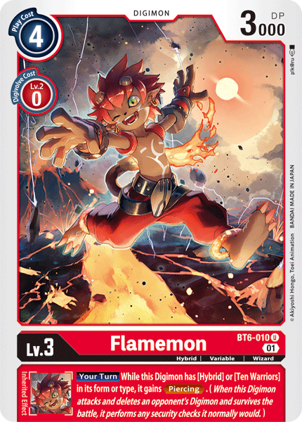 Flamemon [BT6-010] [Double Diamond] | Tables and Towers