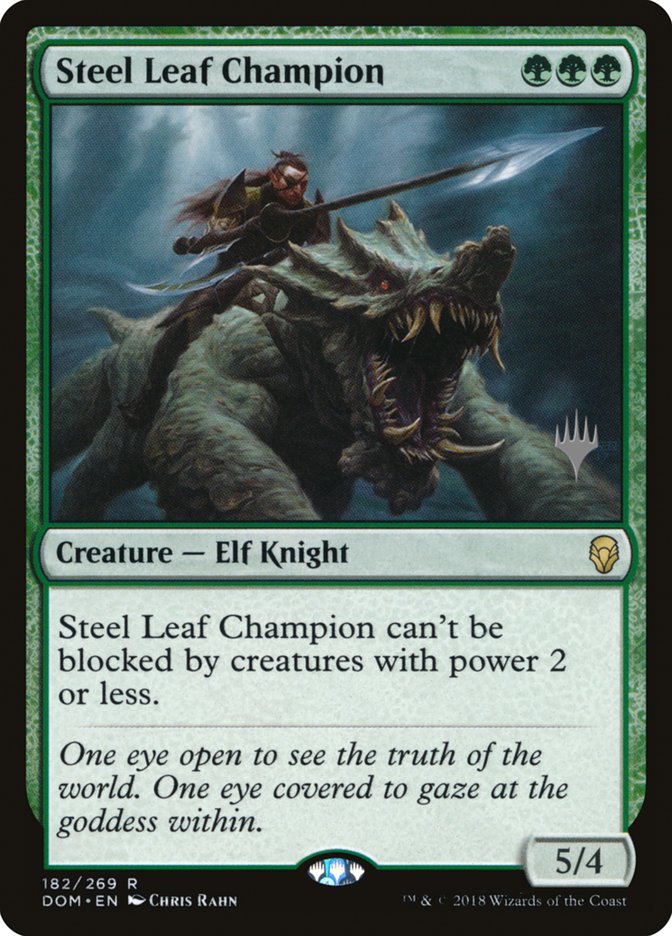 Steel Leaf Champion (Promo Pack) [Dominaria Promos] | Tables and Towers