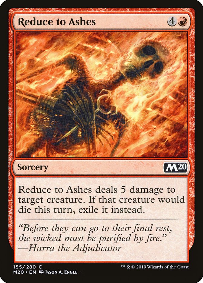 Reduce to Ashes [Core Set 2020] | Tables and Towers