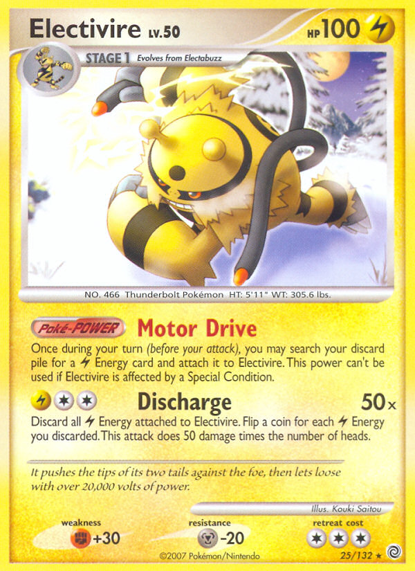 Electivire (25/132) [Diamond & Pearl: Secret Wonders] | Tables and Towers