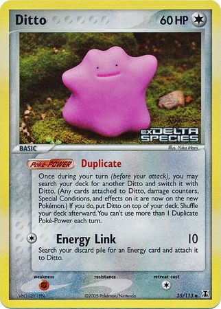 Ditto (35/113) (Stamped) [EX: Delta Species] | Tables and Towers