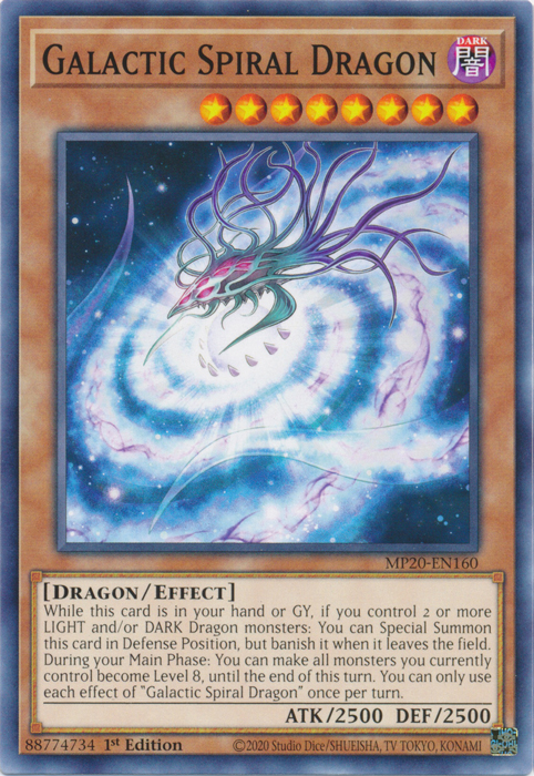 Galactic Spiral Dragon [MP20-EN160] Common | Tables and Towers