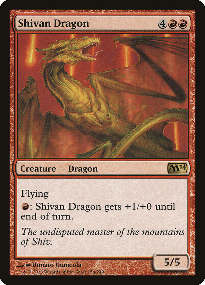 Shivan Dragon [Magic 2014] | Tables and Towers