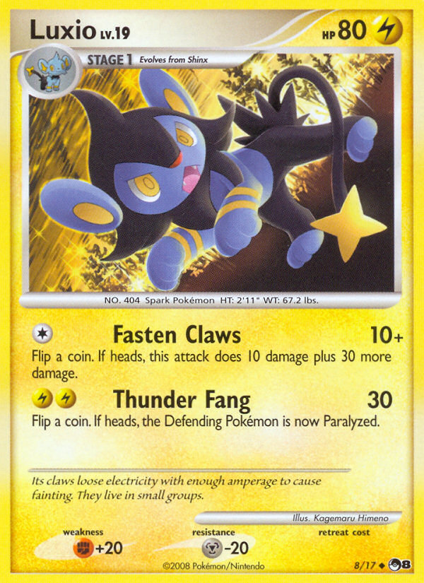 Luxio (8/17) [POP Series 8] | Tables and Towers