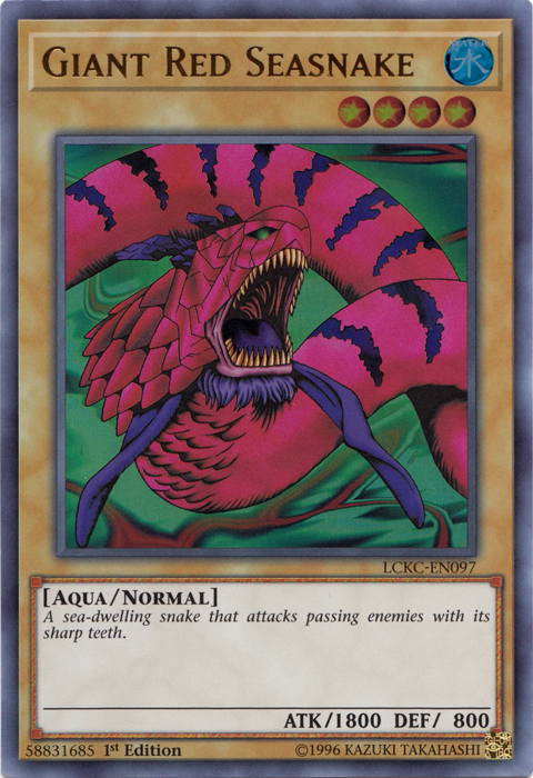 Giant Red Seasnake [LCKC-EN097] Ultra Rare | Tables and Towers