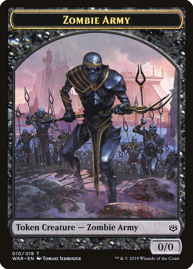 Zombie Army Token (010/019) [War of the Spark Tokens] | Tables and Towers