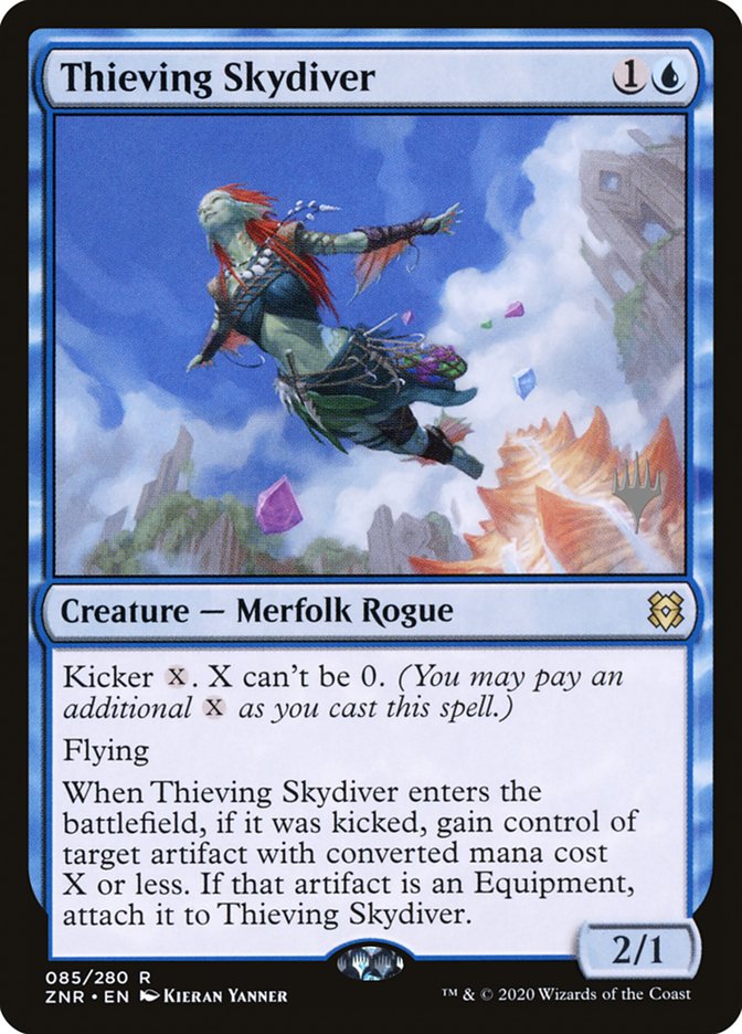 Thieving Skydiver (Promo Pack) [Zendikar Rising Promos] | Tables and Towers