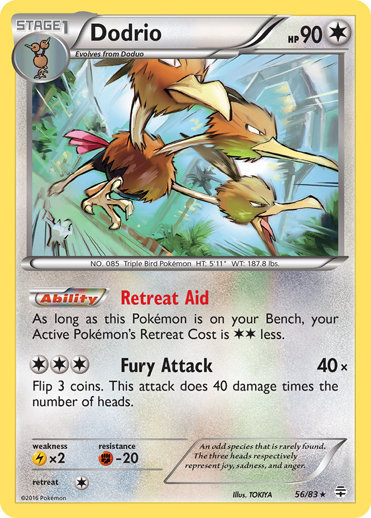 Dodrio (56/83) [XY: Generations] | Tables and Towers