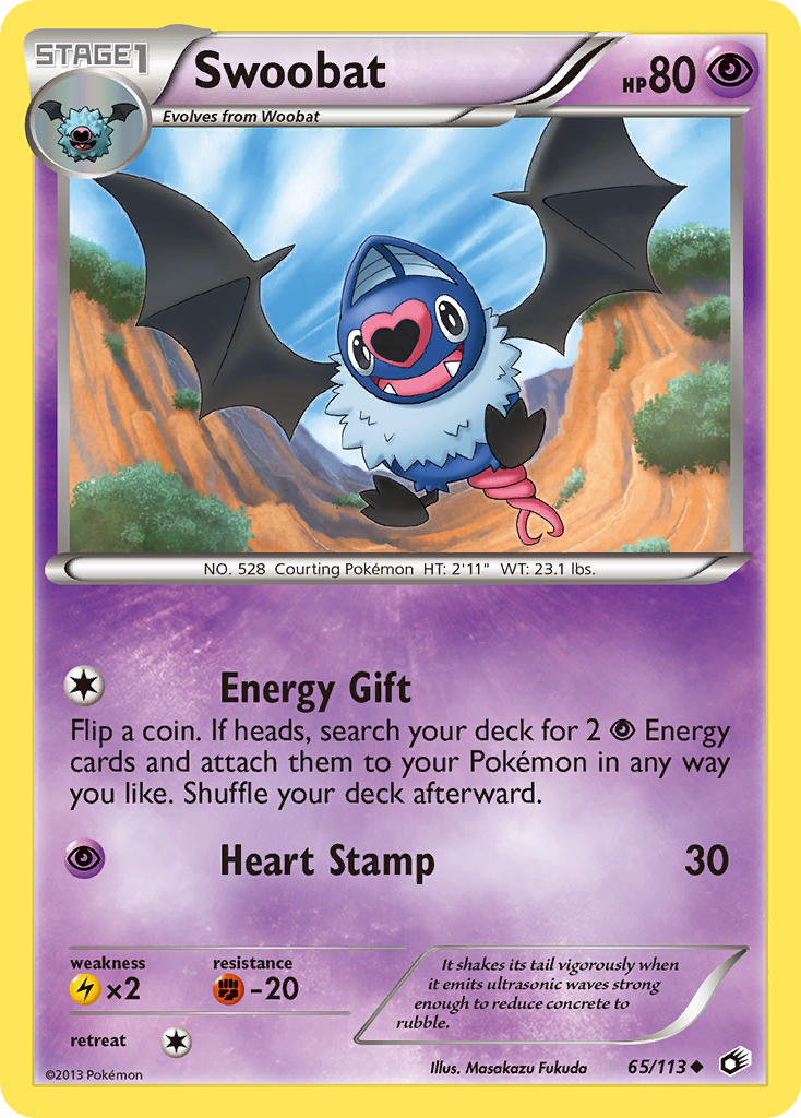 Swoobat (65/113) [Black & White: Legendary Treasures] | Tables and Towers