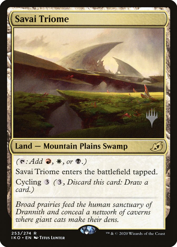 Savai Triome (Promo Pack) [Ikoria: Lair of Behemoths Promos] | Tables and Towers