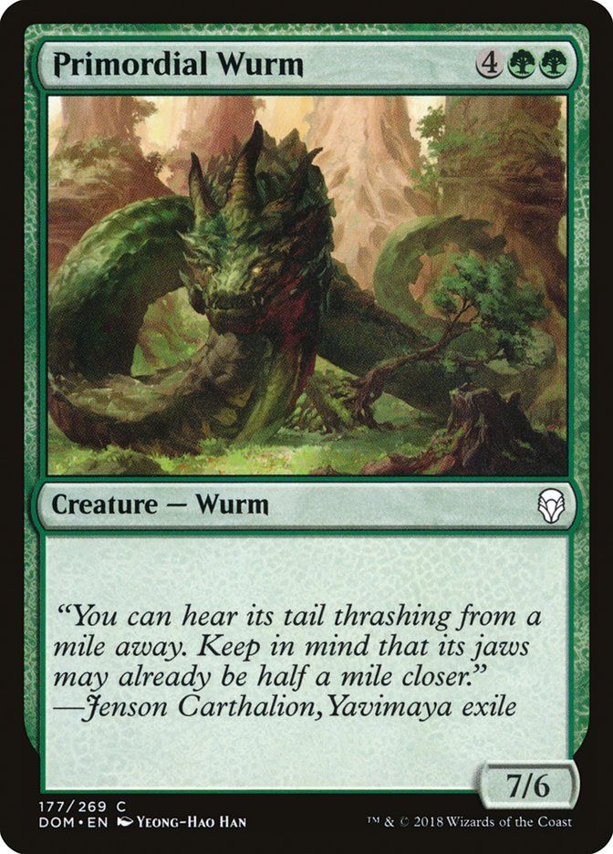 Primordial Wurm [Dominaria] | Tables and Towers