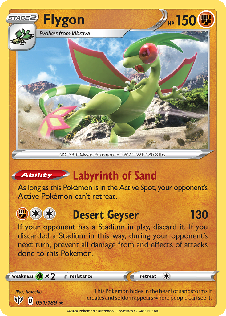 Flygon (091/189) [Sword & Shield: Darkness Ablaze] | Tables and Towers