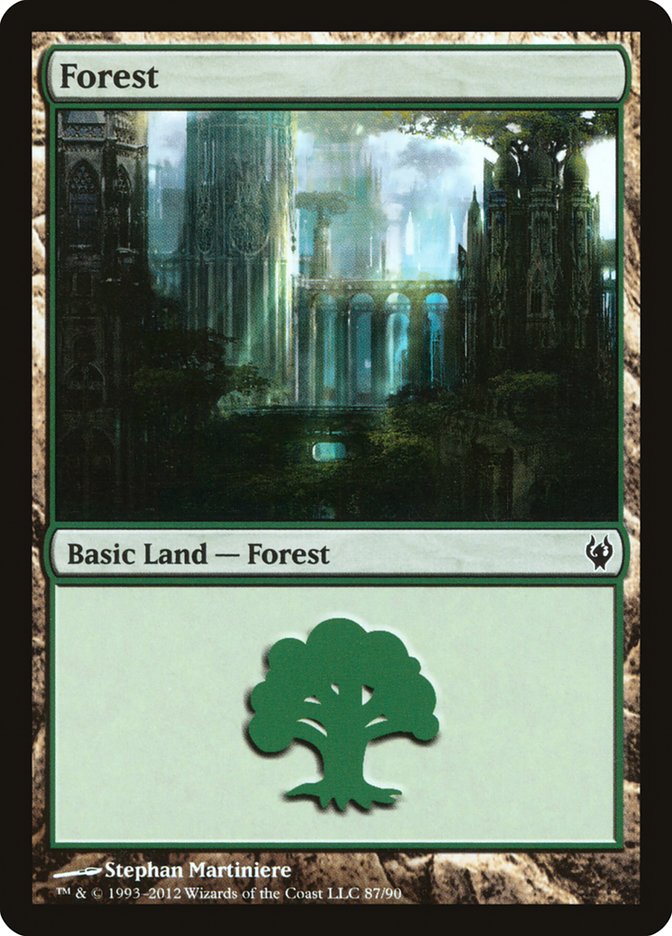 Forest (87) [Duel Decks: Izzet vs. Golgari] | Tables and Towers