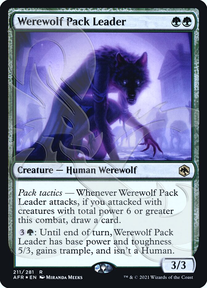 Werewolf Pack Leader (Ampersand Promo) [Dungeons & Dragons: Adventures in the Forgotten Realms Promos] | Tables and Towers