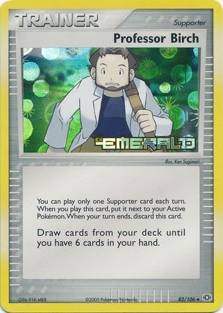 Professor Birch (82/106) (Stamped) [EX: Emerald] | Tables and Towers